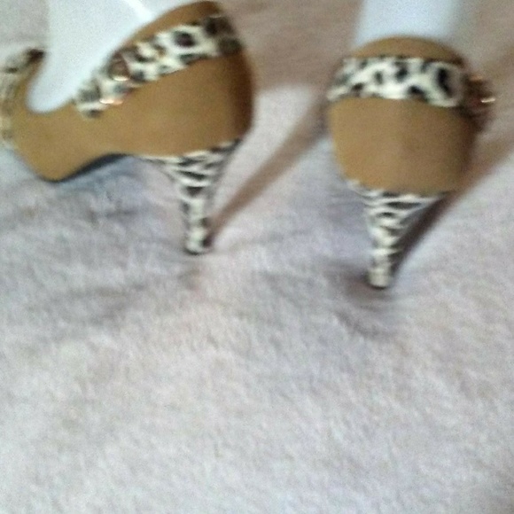 Women's Heels Peep Toes Mario D'boro Tiger/Tan - Picture 7 of 8